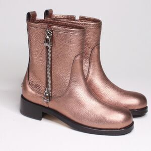 Jimmy Choo Pink DONDO Chic Edgy Feminine Streetwear Coquette Girl Boots 36.5